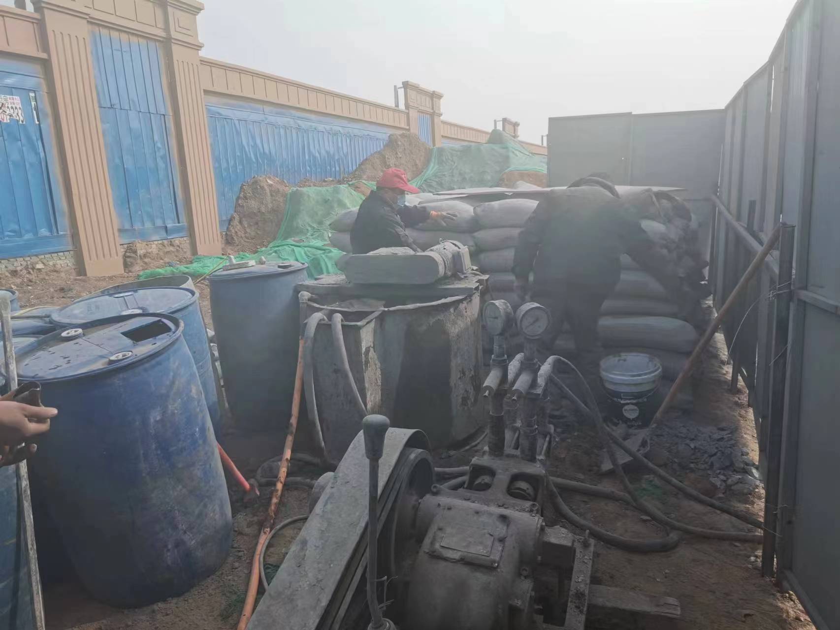 鹤城房屋下沉注浆